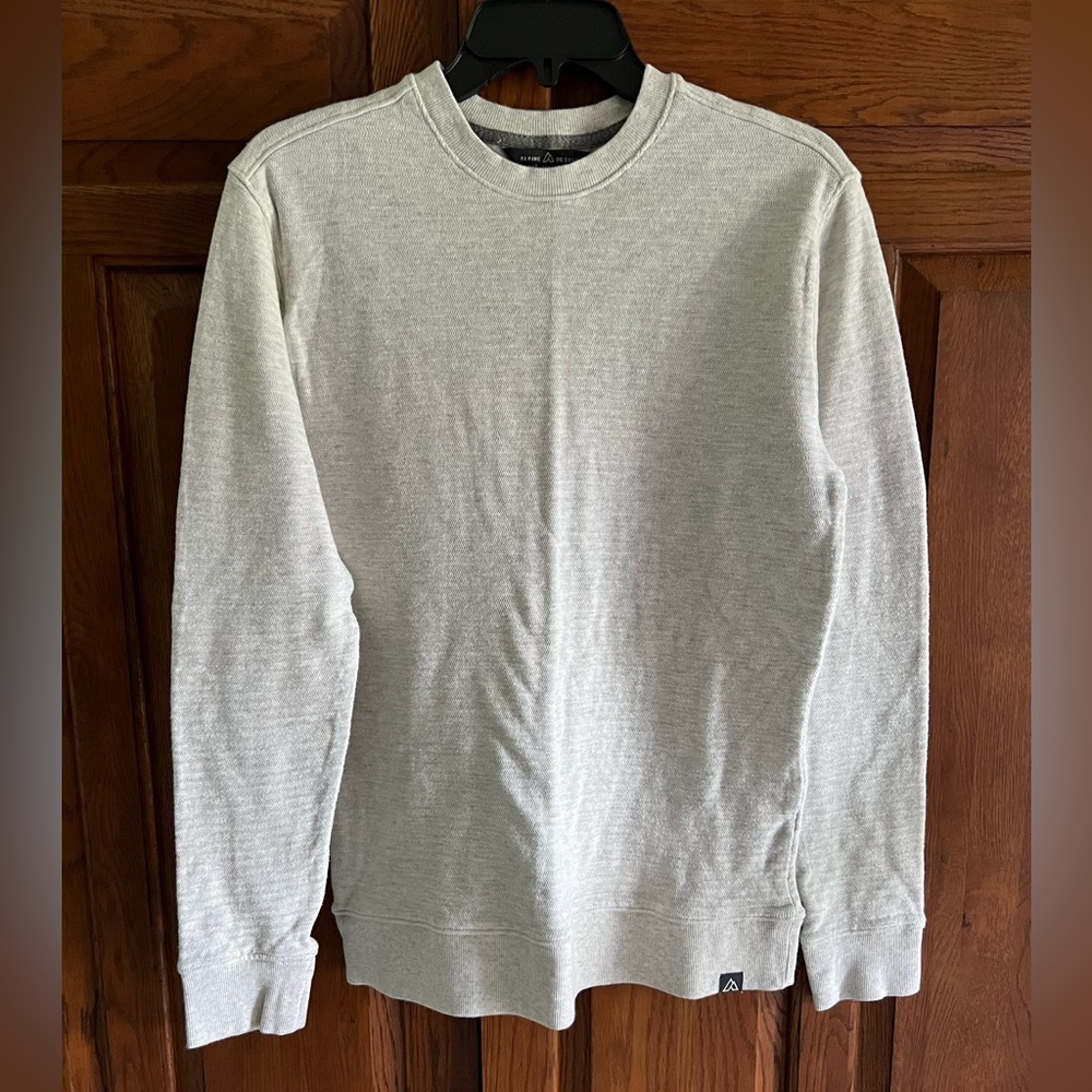 Alpine Design Crew Neck Sweater - Light Heather Gray - Men’s Medium (21)